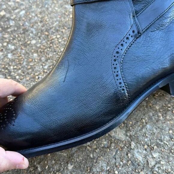 J&M 1850 Maxwell Buckle Zip Boot Leather Black Men’s Size 10.5 M main image 5